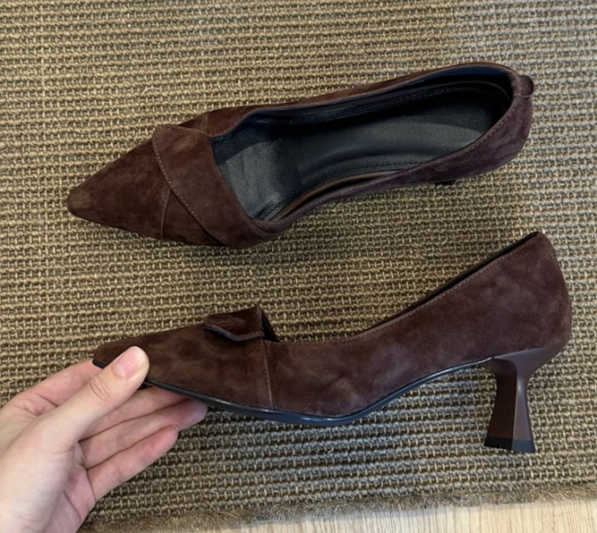 French Retro, Minimalist & Elegant, Commuter Shoes